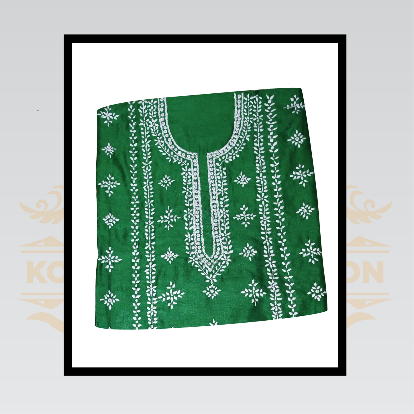 Green Chinkara Embroidered Shirt