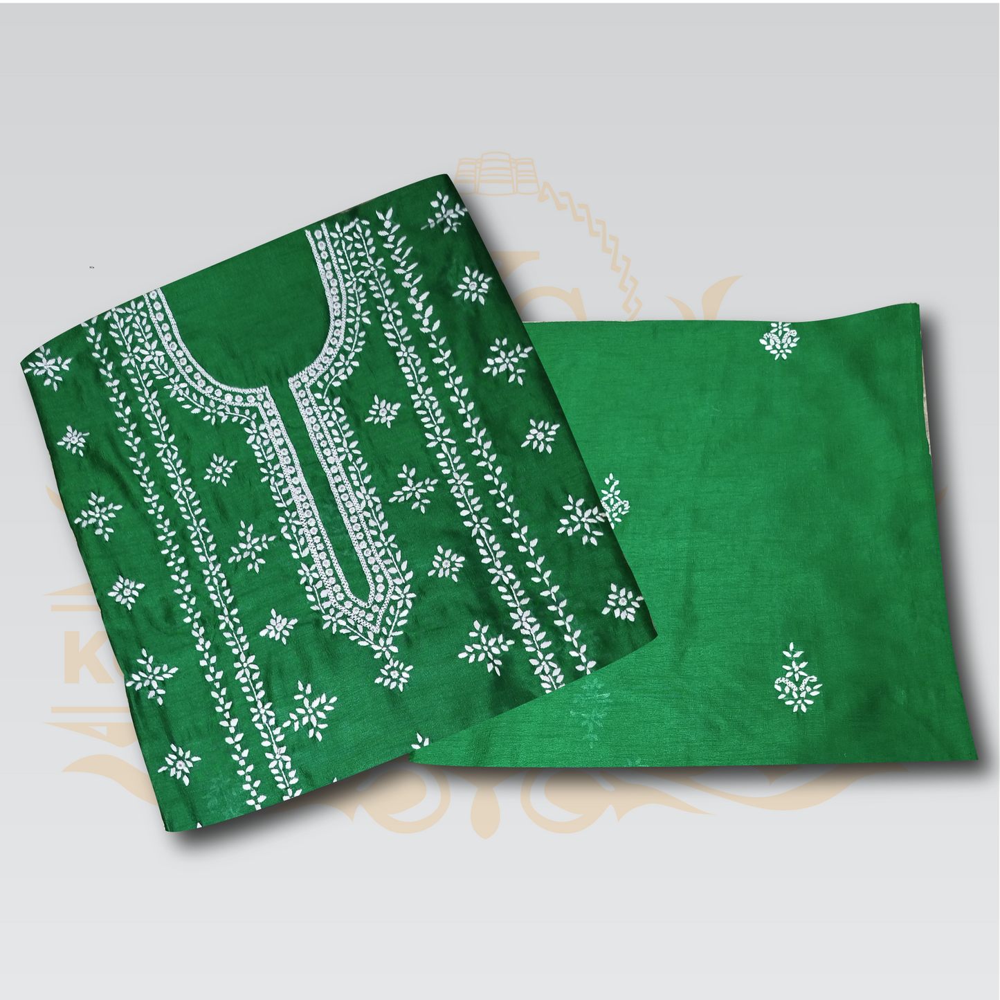 Green Chinkara Embroidered Shirt